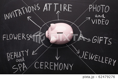 Collecting money for wedding entertainments and needs 62479276