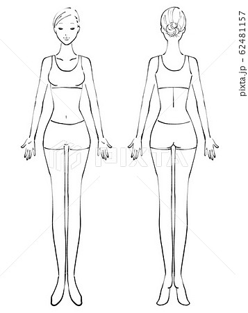 全身 女性 裸 目閉じる 服(白黒) 全身 女性 裸 目閉じる 服(白黒) 62481157