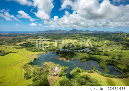 ハワイ　カウアイ島　航空写真 62481433