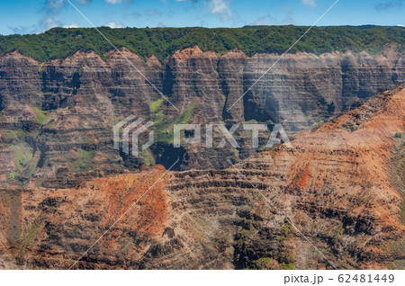 ハワイ カウアイ島 航空写真 ハワイ カウアイ島 航空写真 62481449