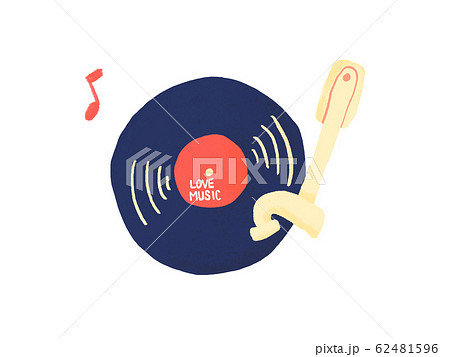 音楽レコードのイラスト素材