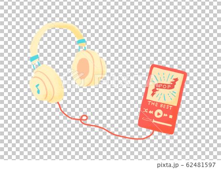 ヘッドフォンと音楽アプリ ヘッドフォンと音楽アプリ 62481597