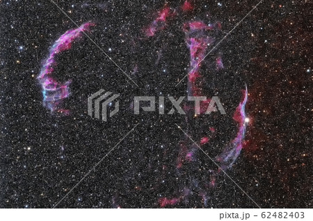 はくちょう座の網状星雲　NGC6992、NGC6960 62482403