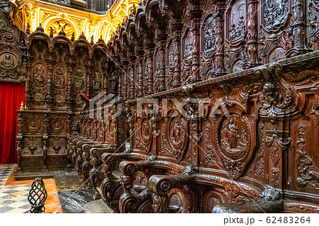 Amazing choir in the Mezquita Cathedral of Cordoba. Andalusia, Spain Amazing choir in the Mezquita Cathedral of Cordoba. Andalusia, Spain 62483264