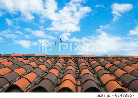 Roof with terracotta tile in miami, usa. Tile Roof with terracotta tile in miami, usa. Tile 62483957