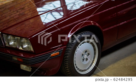Detail of classic car. Close-up of headlight. Detail of classic car. Close-up of headlight. 62484295