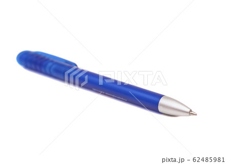 Blue Ballpoint Pen Isolated On White background Blue Ballpoint Pen Isolated On White background 62485981