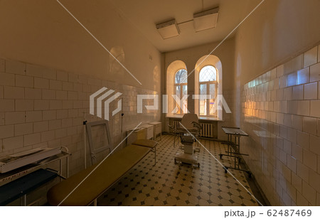 Abandoned gynaecological consulting room in an old Abandoned gynaecological consulting room in an old 62487469