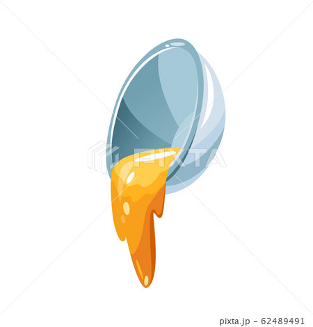 vector object - a bowl is filled with honey on a white background 62489491