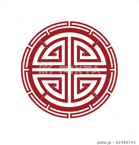 Chinese traditional circle symbol. Japanese, 62489743