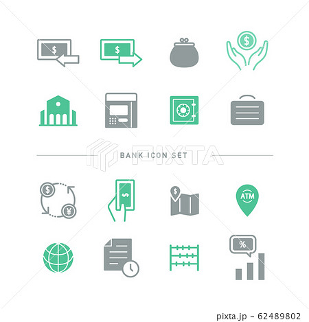 BANK ICON SET BANK ICON SET 62489802