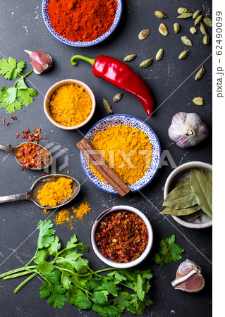 Indian food cooking background Indian food cooking background 62490099