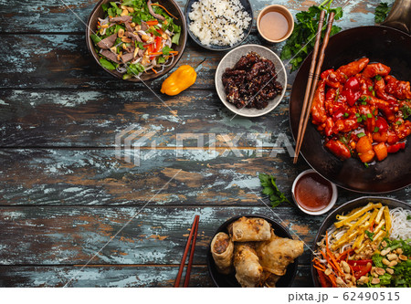 Assorted Chinese dishes Assorted Chinese dishes 62490515