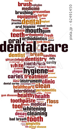 Dental care word cloud Dental care word cloud 62491450
