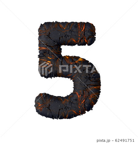 Lava Letter 3d illustration Lava Letter 3d illustration 62491751