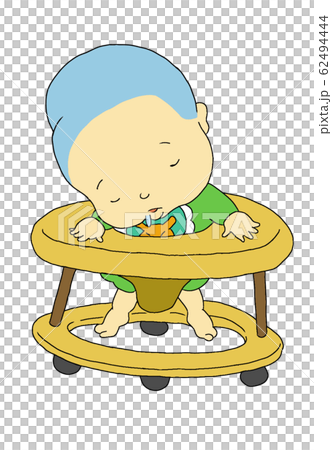 こども 歩行器ねんねのイラスト素材 こども 歩行器ねんねのイラスト素材