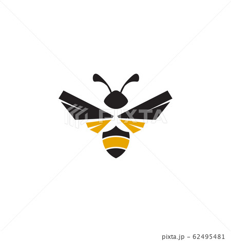 Bee icon logo design vector template 62495481