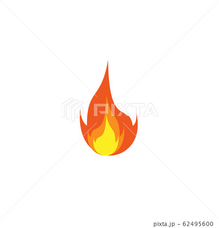 Fire illustration logo design template 62495600