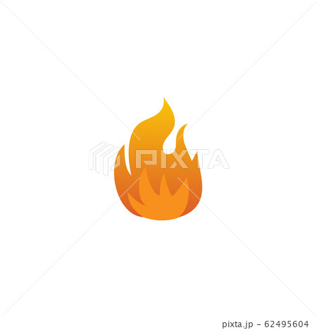 Fire illustration logo design template 62495604