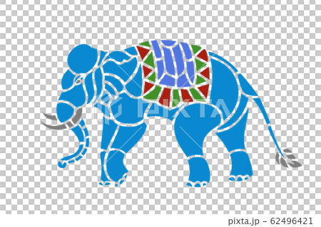 Abstract shape of Elephant isolated.-插圖素材 [62496421] - PIXTA圖庫