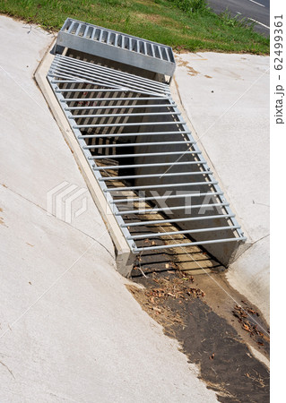 Concrete And Steel Storm Water Drain 62499361