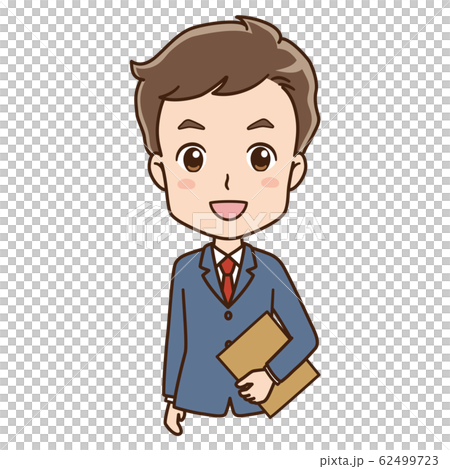 書類を持つ男性 ビジネスマン イラスト 書類を持つ男性 ビジネスマン イラスト 62499723