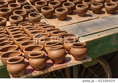 Clay pots in Pottery town is old place in Clay pots in Pottery town is old place in 62500424