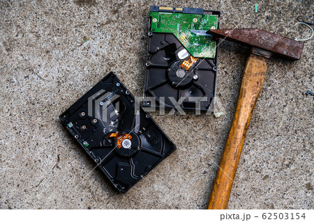 ハードディスク破壊　デスクトップPC 62503154