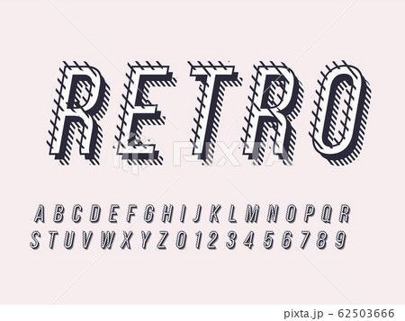 Stylish trendy logotype Retro Bar. 3D colorful 62503666