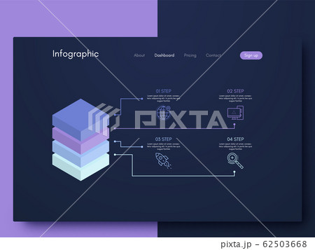 Vector graphic infographics. Template for creating 62503668