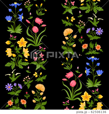 Tradition mughal motif, fantasy flowers in retro, vintage style. 62506136