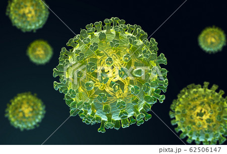 Illustration of flu virus 62506147