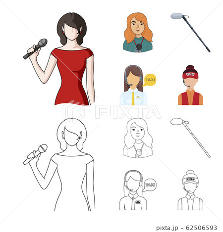 Isolated object of karaoke and music symbol. Set of karaoke and club stock vector illustration. 62506593