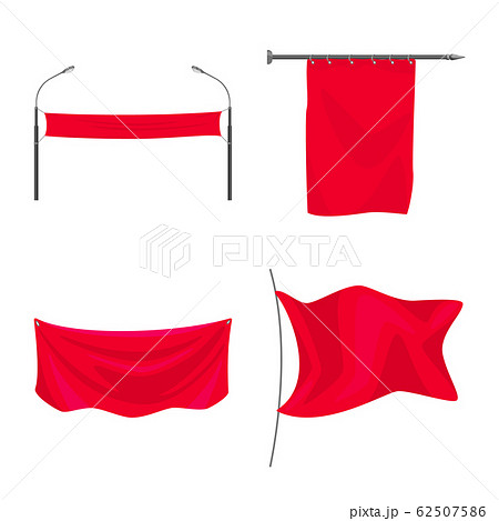 Vector illustration of promotional and textile symbol. Collection of promotional and white stock symbol for web. 62507586