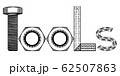 tools, t,o,l,s, letters in zenart style, bolt, 62507863