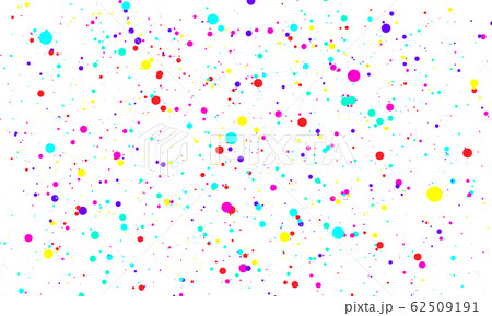 Falling color dots. Fun background. Vector. 62509191