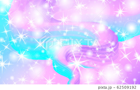 Unicorn. Fairy background. Mermaid rainbow. Vector 62509192