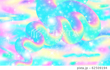 Unicorn. Fairy background. Mermaid rainbow. Vector 62509194