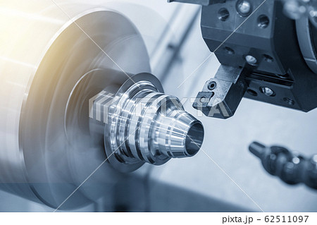 The CNC lathe machine. The CNC lathe machine. 62511097