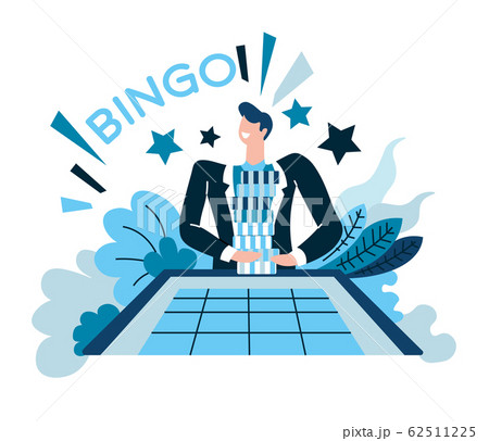 Bingo and win, casino and gambling, winner at playing table Bingo and win, casino and gambling, winner at playing table 62511225