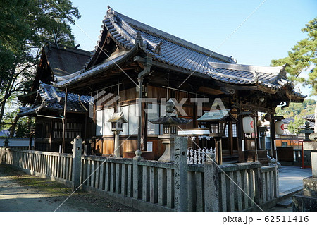 【備後国一宮】素戔嗚神社　拝殿と本殿　広島県福山市 62511416