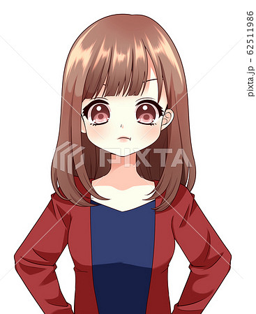 女性 怒るのイラスト素材