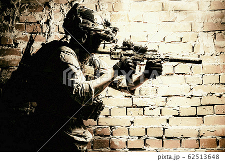Military soldier moving sqb black ops operation 62513648