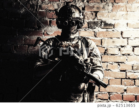 Army special forces tactical group fighter in dark Army special forces tactical group fighter in dark 62513655