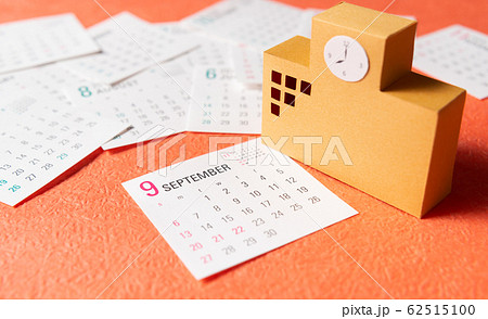 9月　学校　カレンダー　留学 62515100
