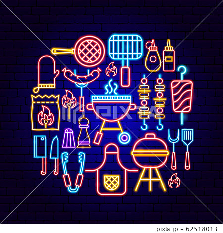BBQ Party Neon Concept 62518013