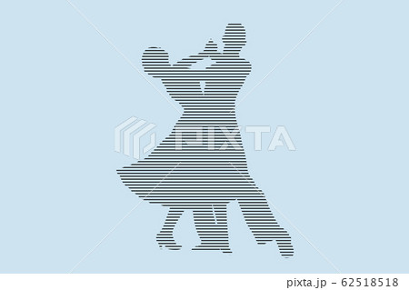 ballroom dancing partner dancers silhouette 62518518