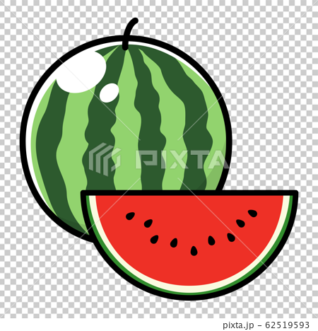 Watermelon cartoon - Stock Illustration [62519593] - PIXTA