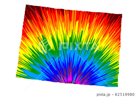 Colorado - map is designed rainbow abstract Colorado - map is designed rainbow abstract 62519980