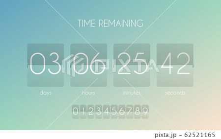 Countdown timer. Count creative clock for website. Count down remaining watch. Vector modern counter. 62521165